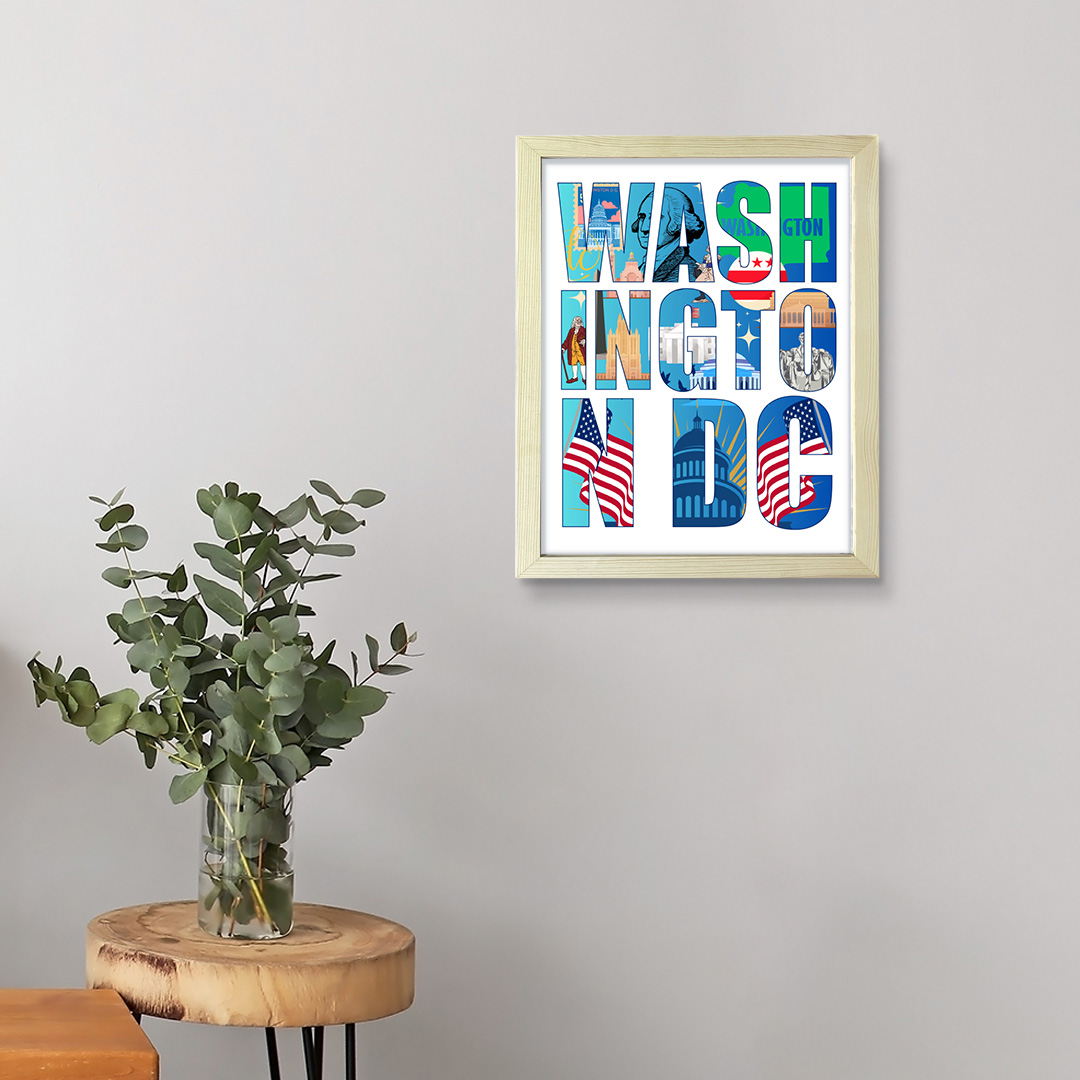 Washington, D.C. Inspirational, Wall Print Art | American Cities Decoration - Picture 20 of 32