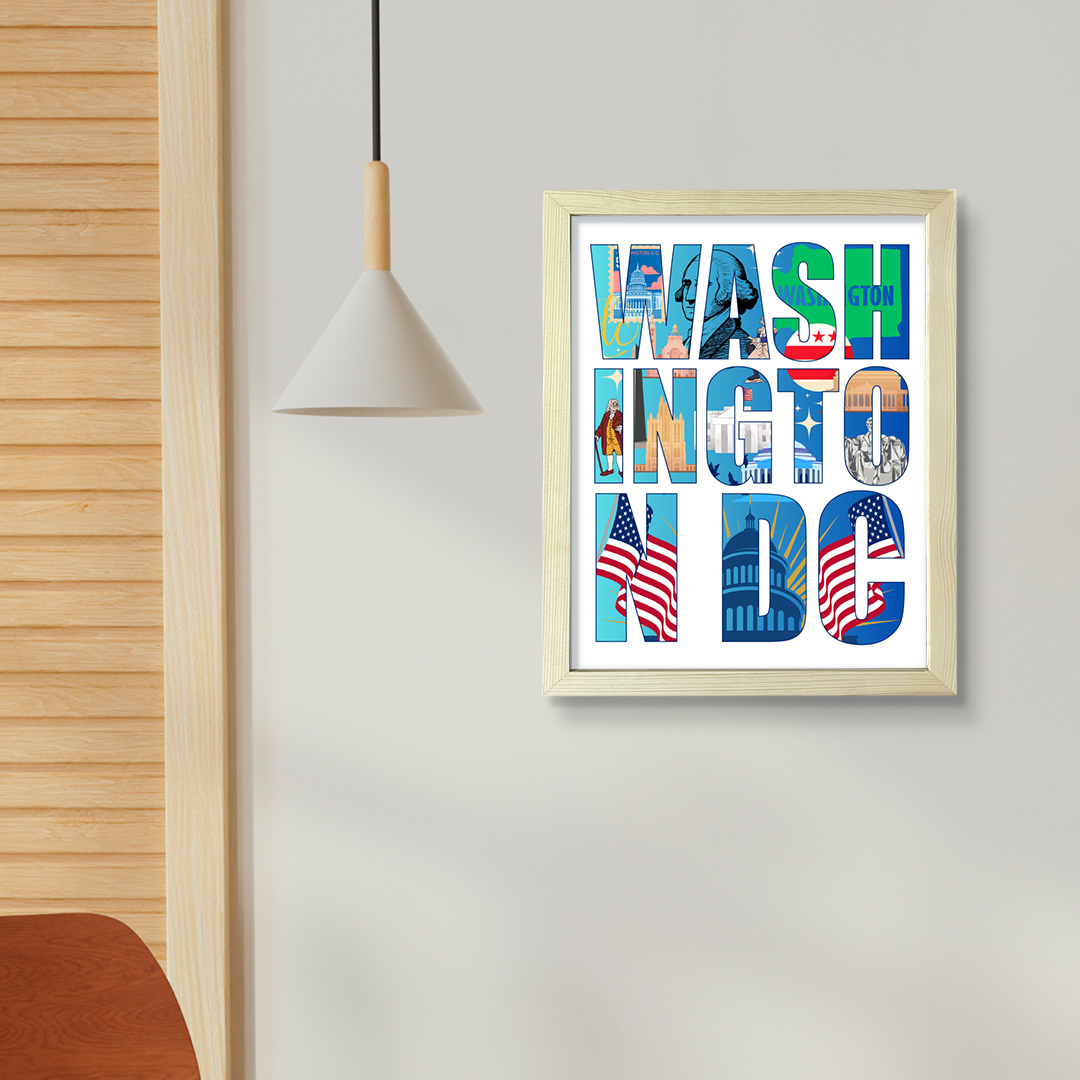 Washington, D.C. Inspirational, Wall Print Art | American Cities Decoration - Picture 19 of 32