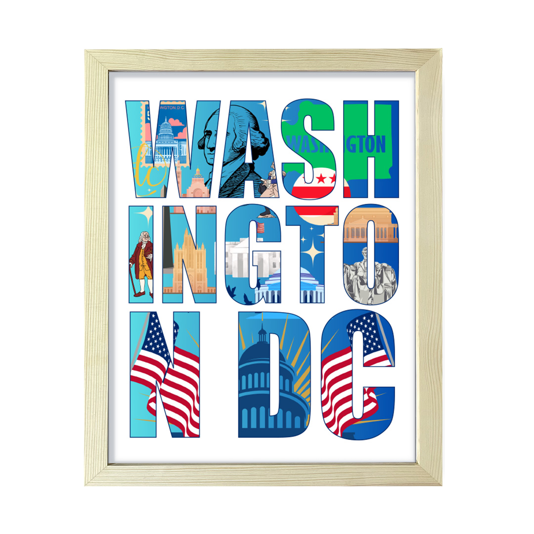 Washington, D.C. Inspirational, Wall Print Art | American Cities Decoration - Picture 21 of 32