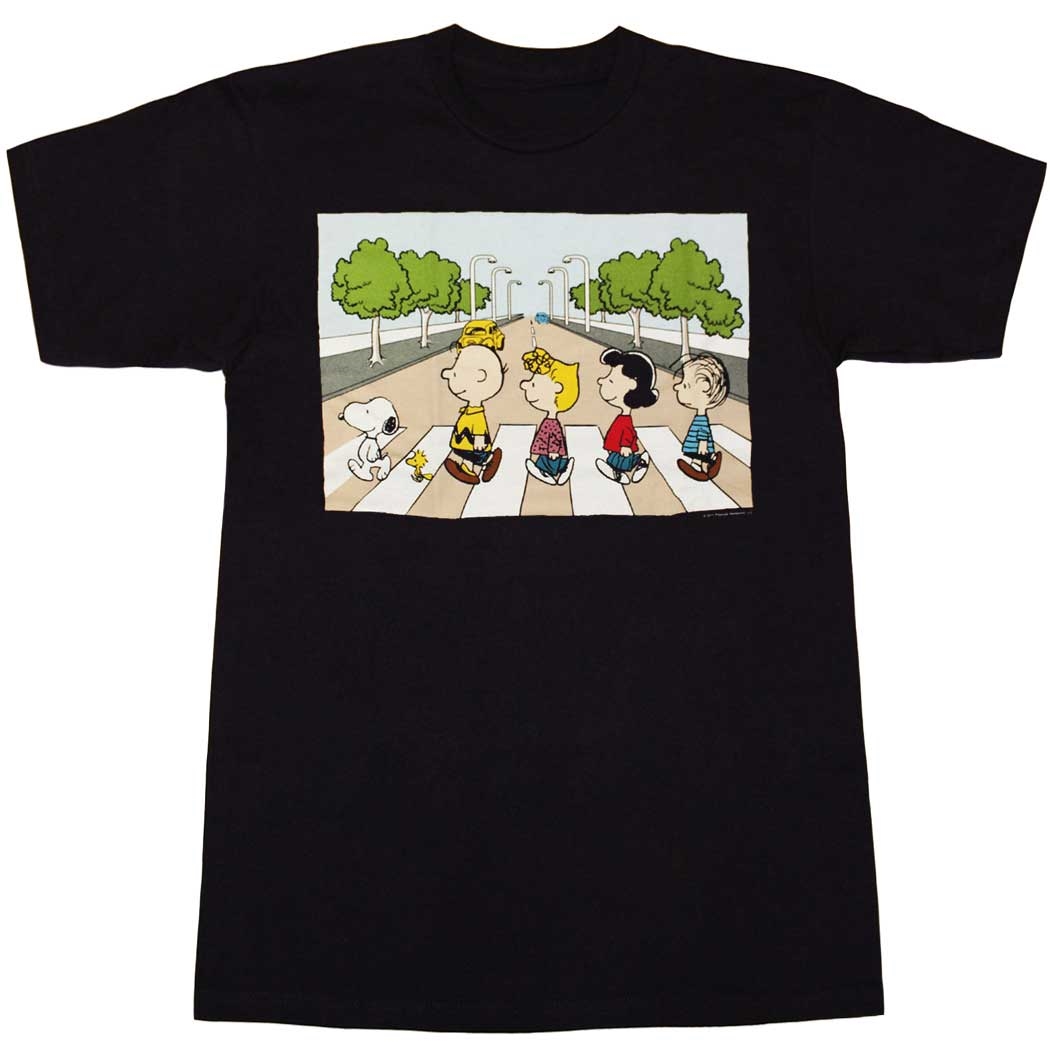 Peanuts Gang Snoopy Abbey Road T-Shirt - Picture 6 of 7
