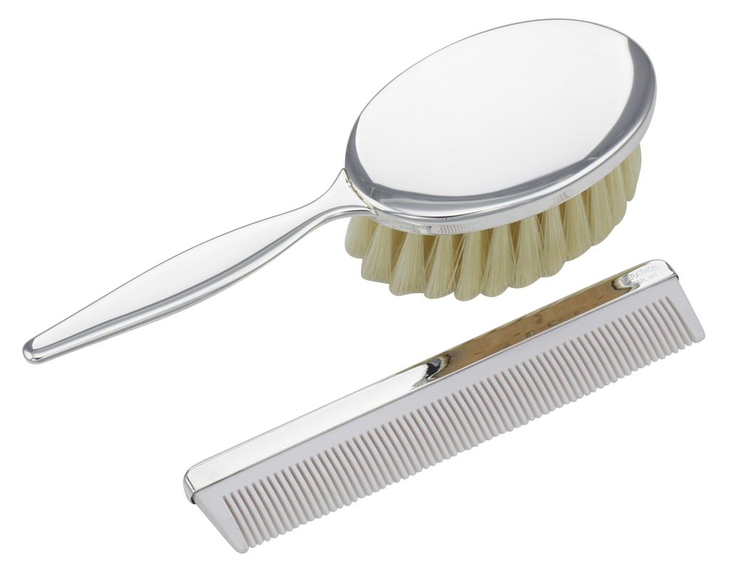 Sterling Silver Brush and Comb Keepsake Set Girls Made in USA eBay