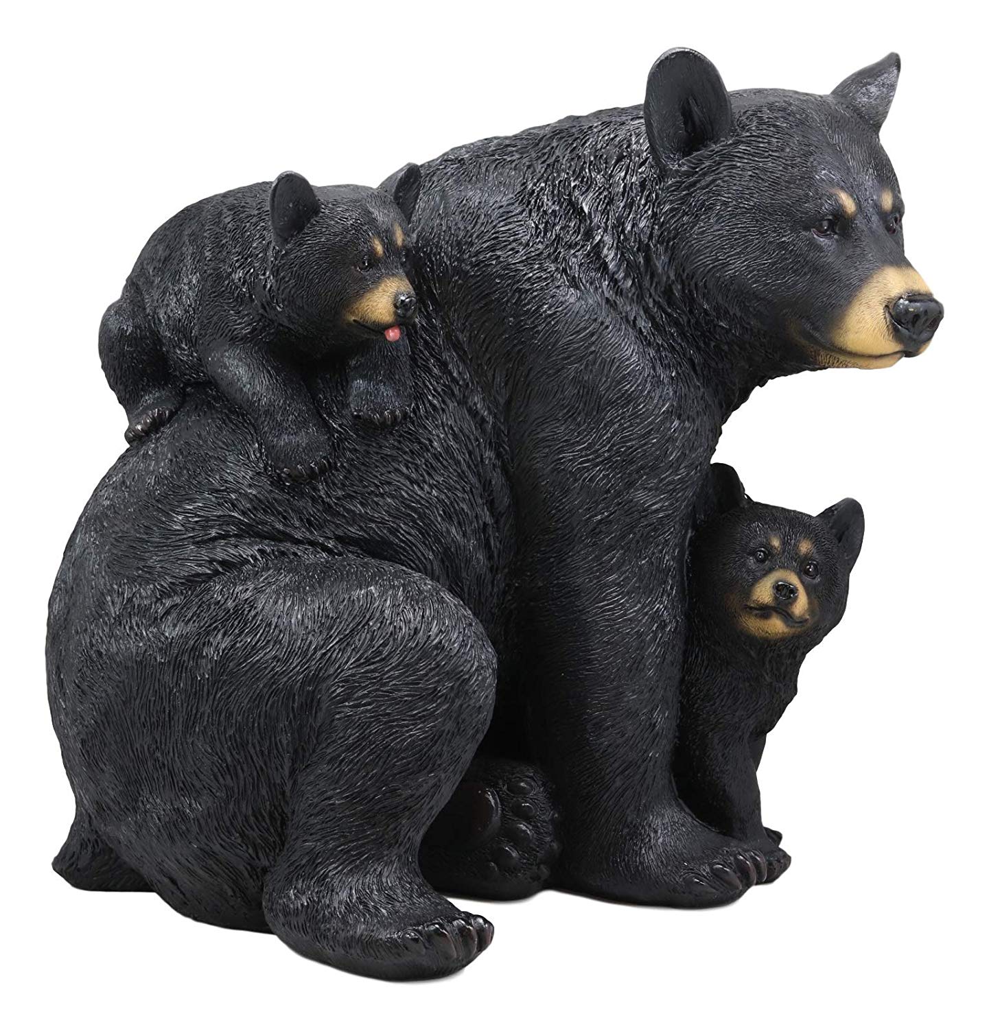 Ebros Large Forest Mother Black Bear with 2 Cubs Family Statue eBay