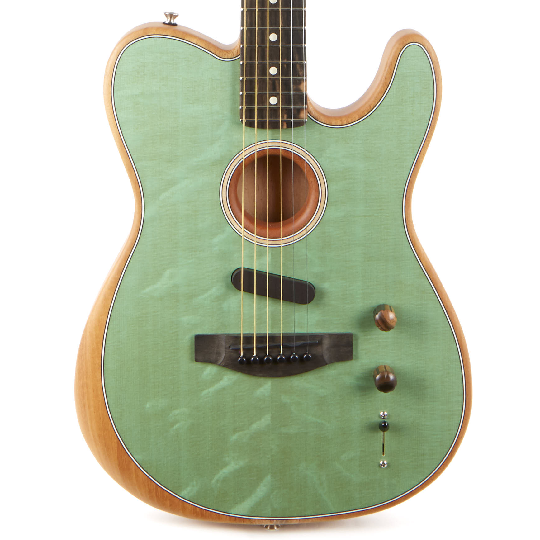 Fender American Acoustasonic Telecaster Surf Green Demo 885978072965