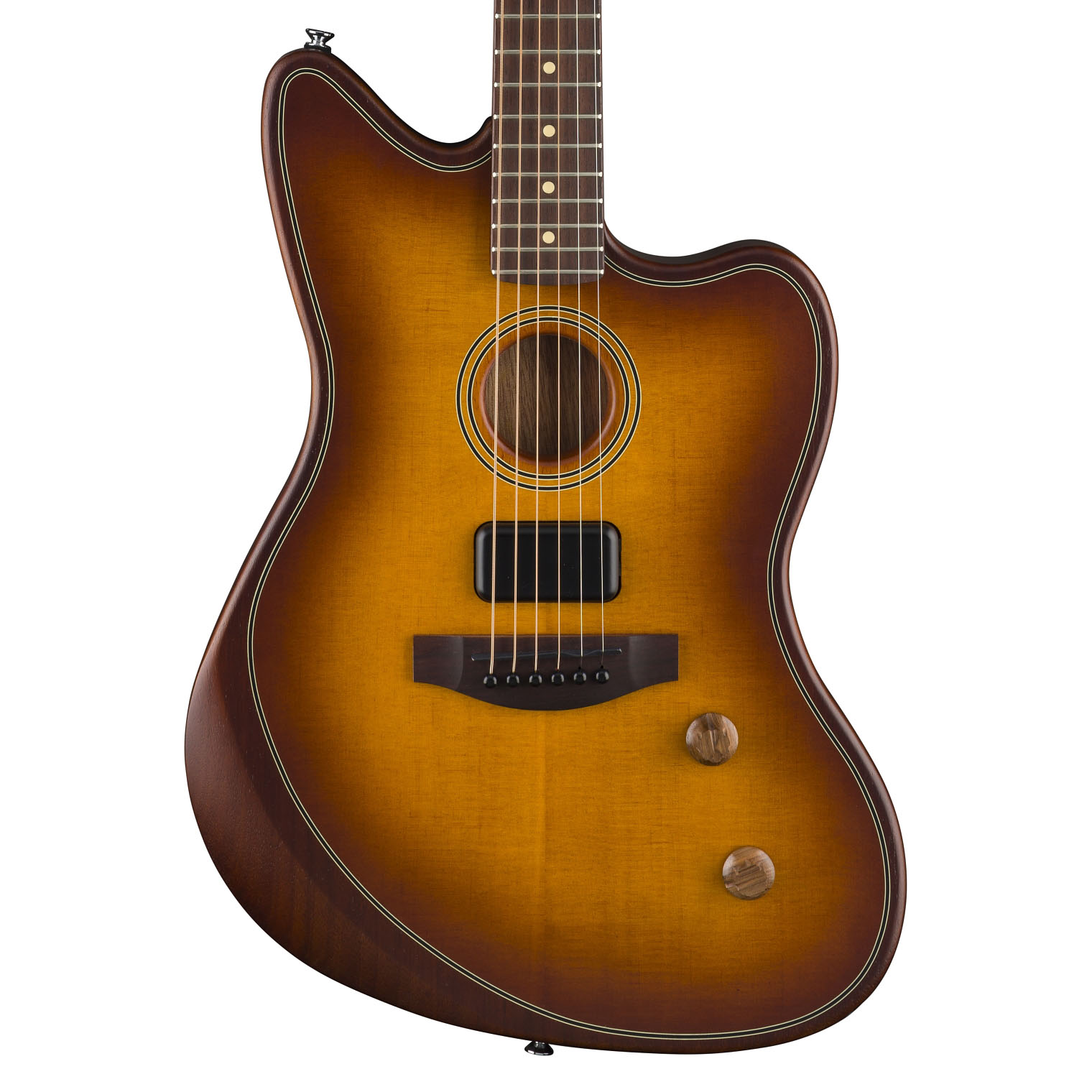Fender Acoustasonic Standard Jazzmaster - Honey Burst | eBay