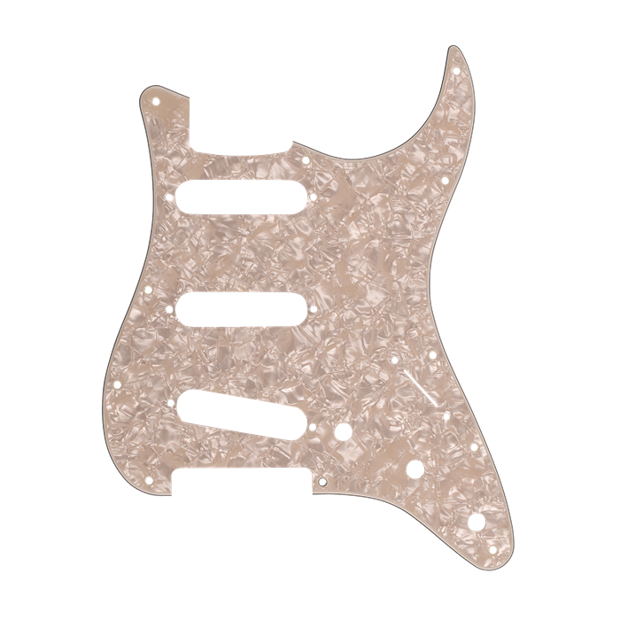 Fender Stratocaster S/S/S Pickguard 11-Hole Mount 4-Ply - Aged