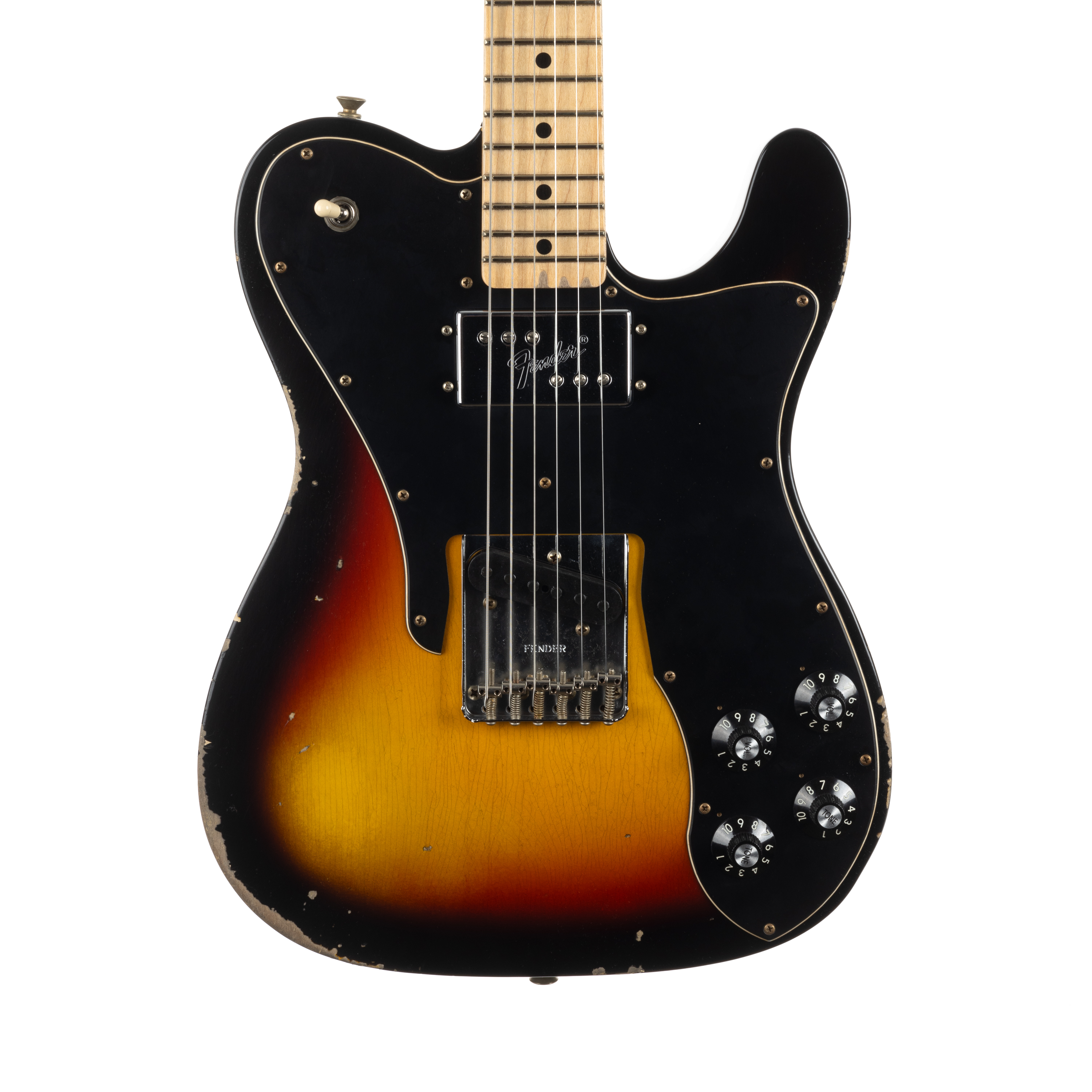 矢沢様1977年製Fender telecaster custom black￼ Fender American Vintage II 1977 Telecaster Custom Maple