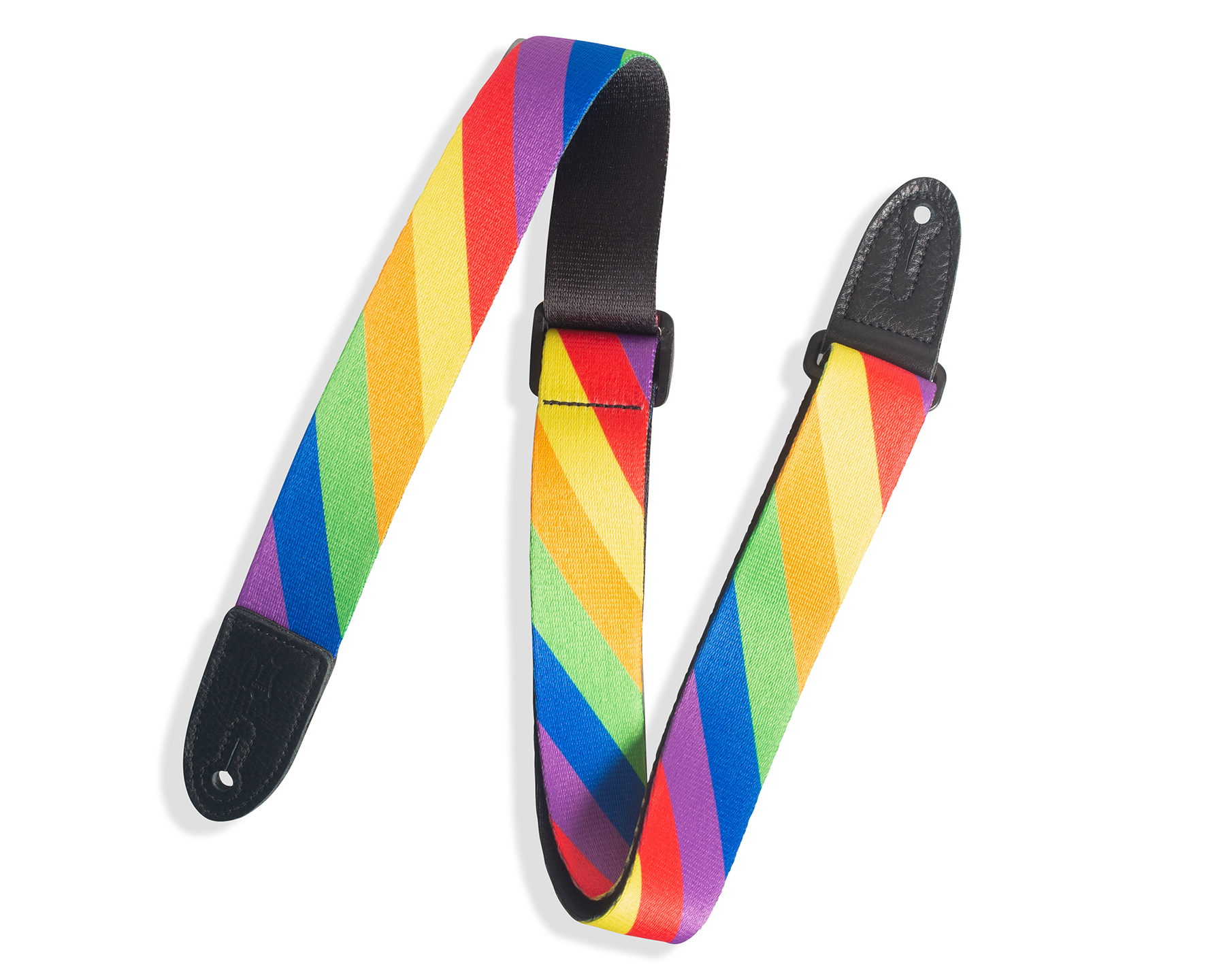 Levy's 1 1/2" Wide Kids Guitar Strap Diagonal Rainbow 734990699691 eBay