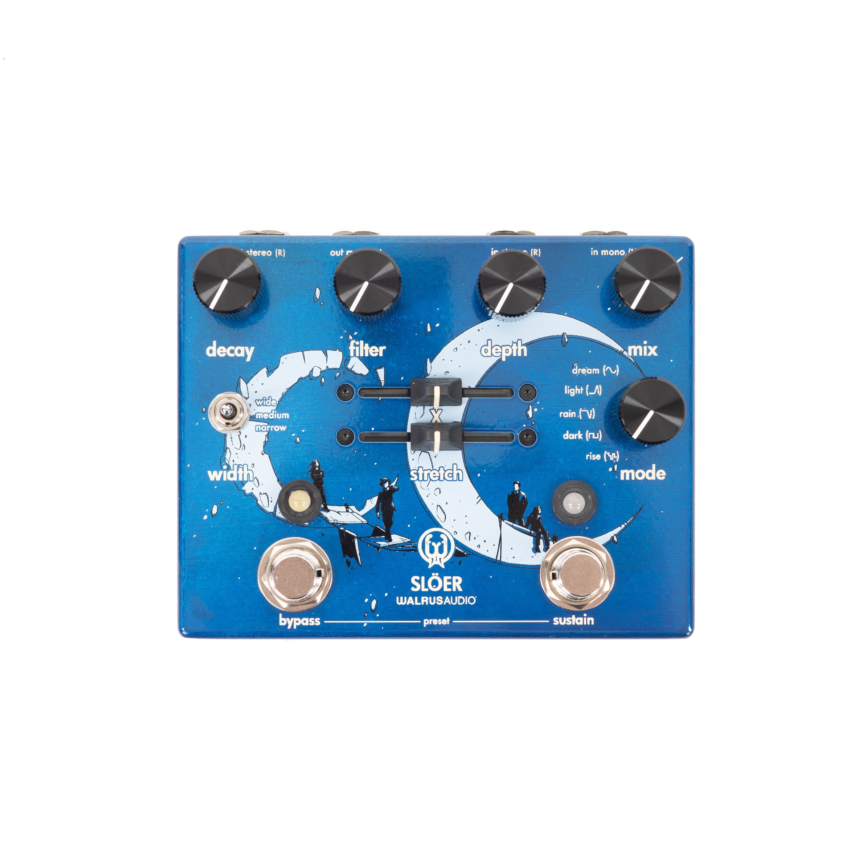 Walrus Audio SLÖER Stereo Ambient Reverb Pedal - Blue 810424034990