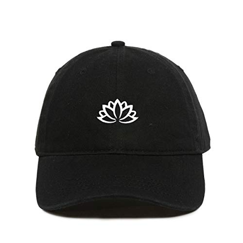 Lotus Flower Baseball Cap Embroidered Cotton Adjustable Dad Hat - Picture 2 of 19