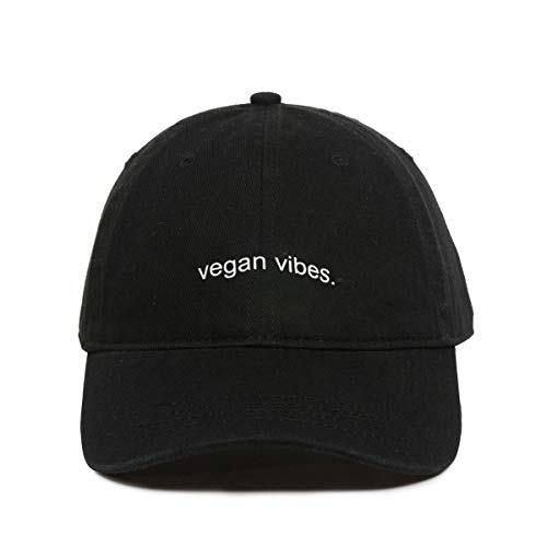 Vegan Vibes Baseball Cap Embroidered Cotton Adjustable Dad Hat - Picture 2 of 19