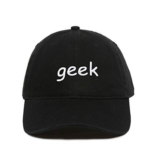 Geek Baseball Cap Embroidered Cotton Adjustable Dad Hat - Picture 2 of 19
