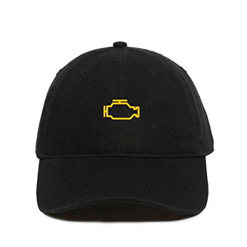 Check Engine Light Baseball Cap Embroidered Cotton Adjustble Dad Hat