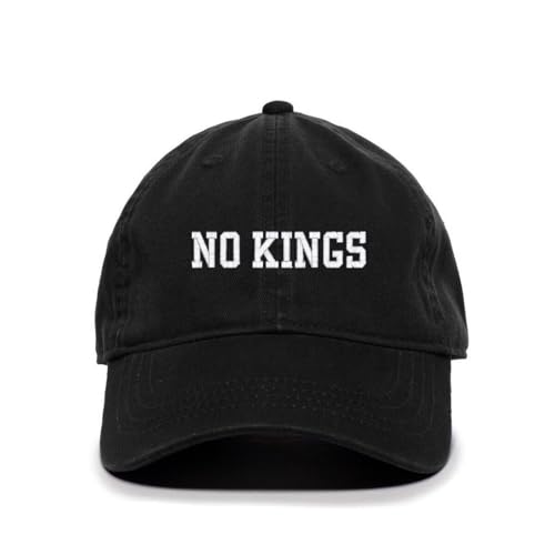 No Kings Democrats Anti Republican Embroidered Baseball Cap Adjustable Dad Hat - Picture 2 of 16