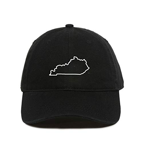 Kentucky Map Outline Dad Baseball Cap Embroidered Cotton Adjustable Dad Hat - Picture 2 of 19