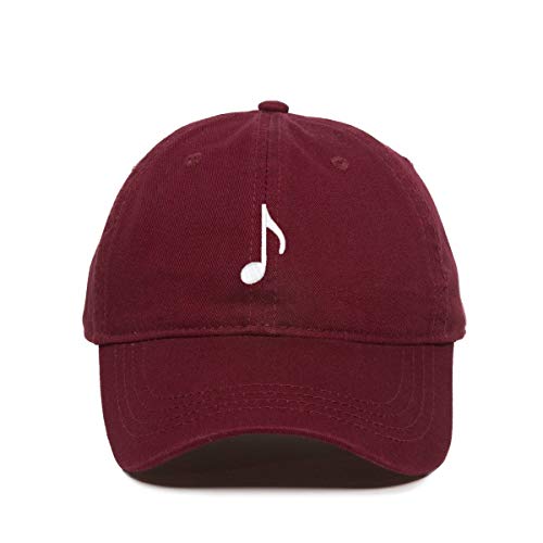 Music Note Baseball Cap Embroidered Cotton Adjustable Dad Hat - Picture 3 of 19