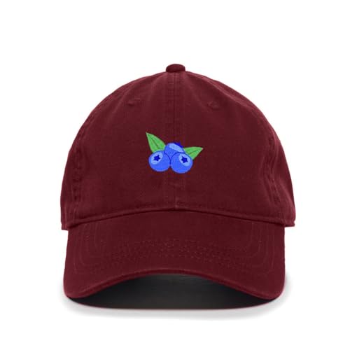 Blueberries Embroidered Baseball Cap Cotton Adjustable Dad Hat - Picture 3 of 19