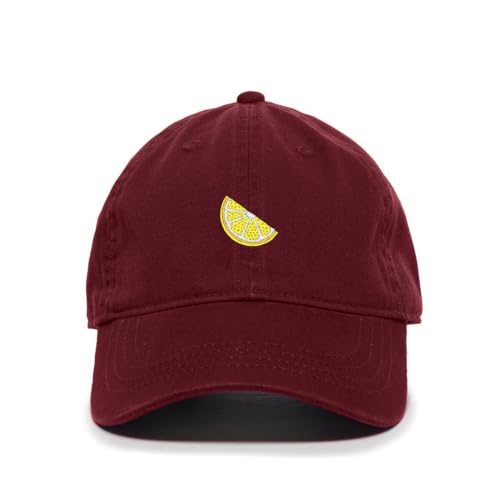Lemon Slice Embroidered Baseball Cap Cotton Adjustable Dad Hat - Picture 3 of 19