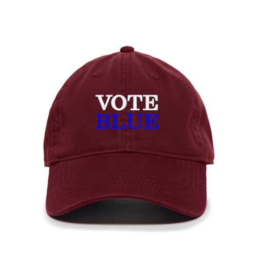 Vote Blue Election Democrats Embroidered Baseball Cap Adjustable Dad Hat - Picture 3 of 19