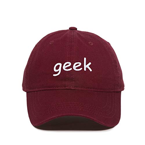 Geek Baseball Cap Embroidered Cotton Adjustable Dad Hat - Picture 3 of 19