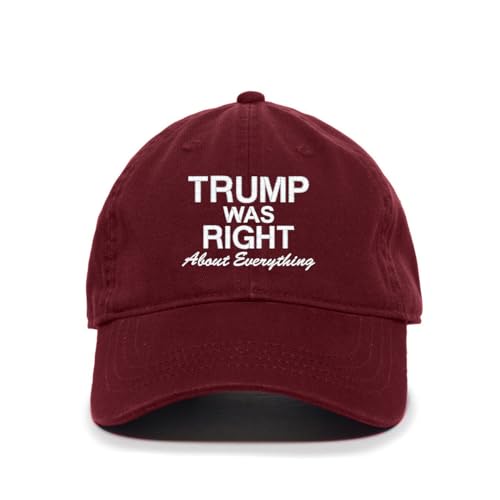 Baseballmütze Trump was Right About Everything bestickt verstellbar Papa Mütze - Bild 3 von 19