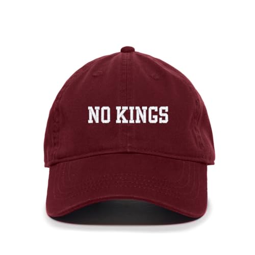 No Kings Democrats Anti Republican Embroidered Baseball Cap Adjustable Dad Hat - Picture 3 of 16