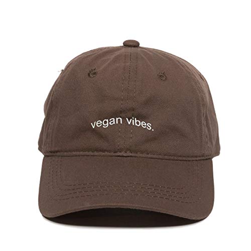 Vegan Vibes Baseball Cap Embroidered Cotton Adjustable Dad Hat - Picture 4 of 19
