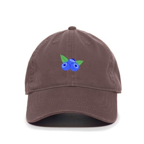 Blueberries Embroidered Baseball Cap Cotton Adjustable Dad Hat - Picture 4 of 19