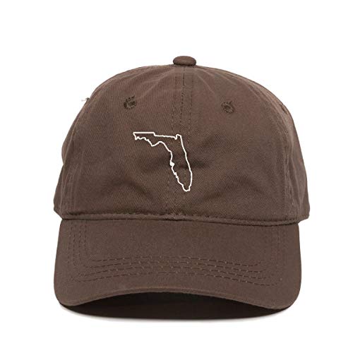 Cappello da baseball Florida Map Outline papà cotone ricamato regolabile cappello papà - Foto 4 di 19