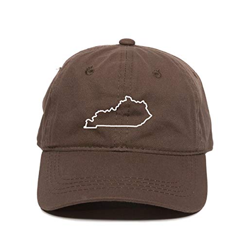 Kentucky Map Outline Dad Baseball Cap Embroidered Cotton Adjustable Dad Hat - Picture 4 of 19