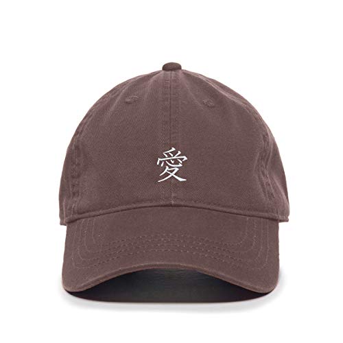 Japanese Love Baseball Cap Embroidered Cotton Adjustable Dad Hat - Picture 4 of 19