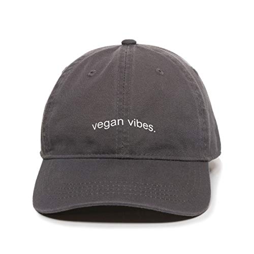 Vegan Vibes Baseball Cap Embroidered Cotton Adjustable Dad Hat - Picture 5 of 19