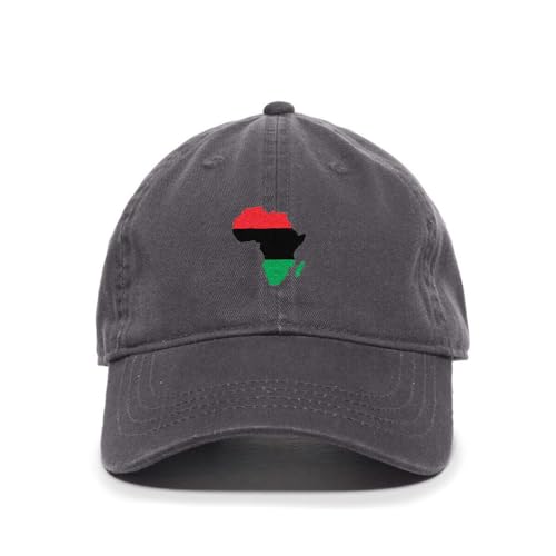 Africa Map Colored Embroidered Baseball Cap Cotton Adjustable Dad Hat - Picture 5 of 19