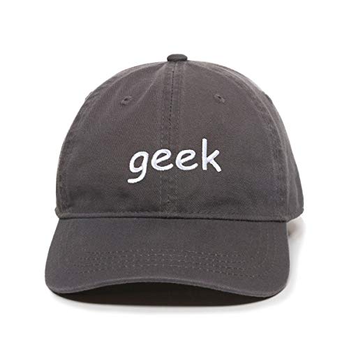 Geek Baseball Cap Embroidered Cotton Adjustable Dad Hat - Picture 5 of 19