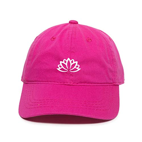 Lotus Flower Baseball Cap Embroidered Cotton Adjustable Dad Hat - Picture 6 of 19