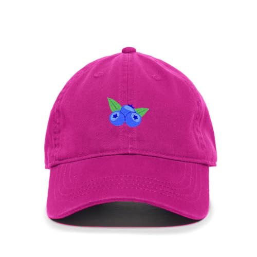 Blueberries Embroidered Baseball Cap Cotton Adjustable Dad Hat - Picture 6 of 19