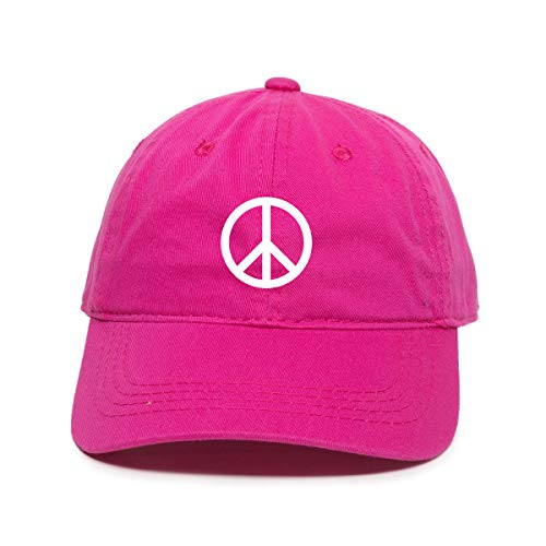 Baseballmütze Peace Logo bestickt Baumwolle verstellbar Papa Mütze - Bild 6 von 19