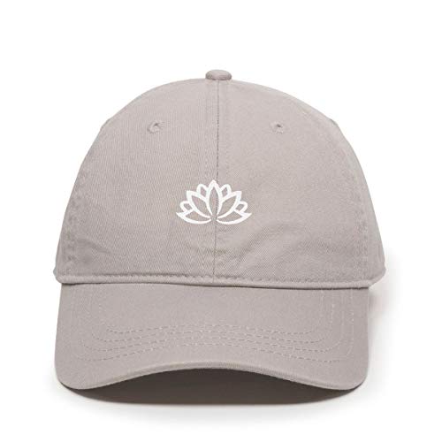Lotus Flower Baseball Cap Embroidered Cotton Adjustable Dad Hat - Picture 7 of 19