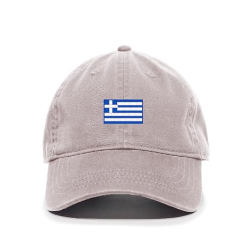 Greece Flag Embroidered Baseball Cap Cotton Adjustable Dad Hat - Picture 7 of 19