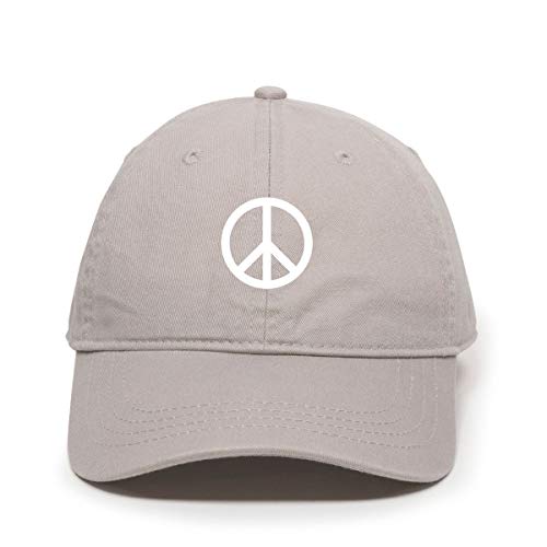 Baseballmütze Peace Logo bestickt Baumwolle verstellbar Papa Mütze - Bild 7 von 19