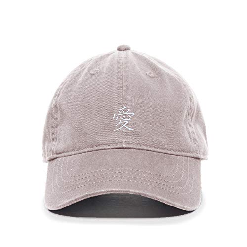 Japanese Love Baseball Cap Embroidered Cotton Adjustable Dad Hat - Picture 7 of 19
