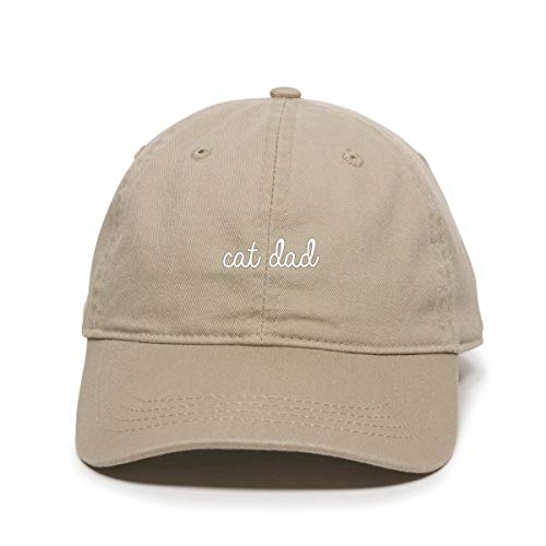 Cat Dad Baseball Cap Embroidered Cotton Adjustable Dad Hat - Picture 8 of 19