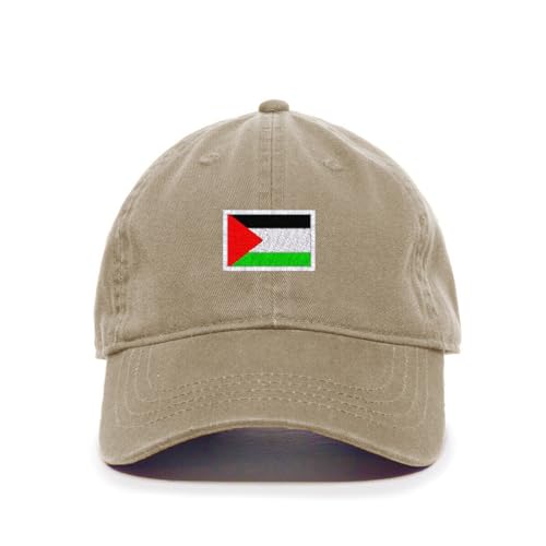 Palestine Flag Embroidered Baseball Cap Cotton Adjustable Dad Hat - Picture 8 of 19