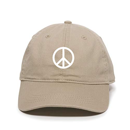 Baseballmütze Peace Logo bestickt Baumwolle verstellbar Papa Mütze - Bild 8 von 19