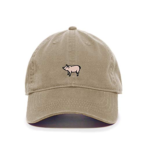 Baseballmütze Bauernhof Schwein bestickt Baumwolle verstellbar Papa Mütze - Bild 8 von 19