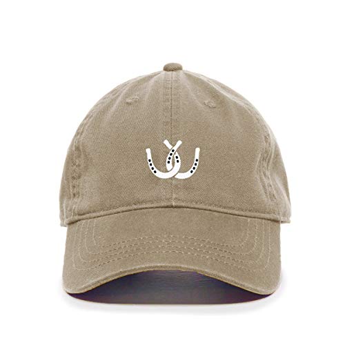 Horse Shoes Baseball Cap Embroidered Cotton Adjustable Dad Hat - Picture 8 of 19