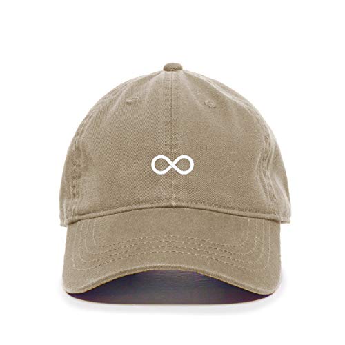 Tech Design Infinity Symbol Baseball Cap - Embroidered Cotton Adjustable Dad Hat, White - View #11