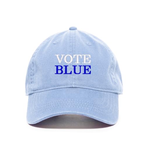 Vote Blue Election Democrats Embroidered Baseball Cap Adjustable Dad Hat - Picture 9 of 19