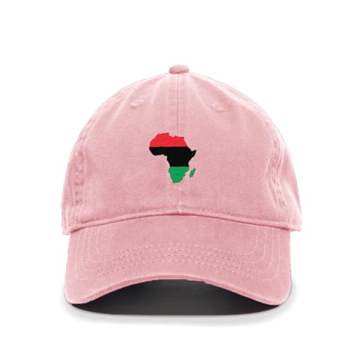 Africa Map Colored Embroidered Baseball Cap Cotton Adjustable Dad Hat - Picture 10 of 19