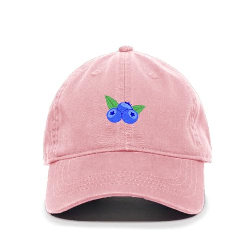 Blueberries Embroidered Baseball Cap Cotton Adjustable Dad Hat - Picture 10 of 19