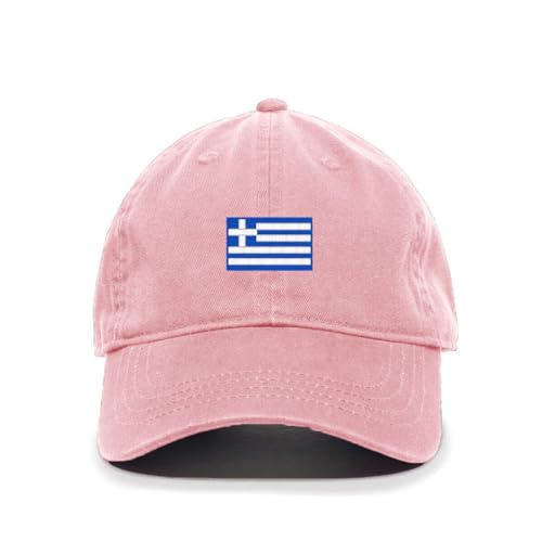 Greece Flag Embroidered Baseball Cap Cotton Adjustable Dad Hat - Picture 10 of 19